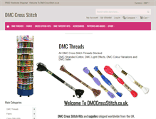 Tablet Screenshot of dmccrossstitch.co.uk